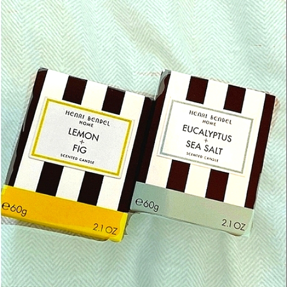 🎬 Henri Bendel Scented Soy Wax Candles & Votives (Set of 2) NIB!